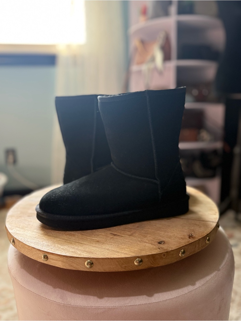 Koolaburra Black Cozy Plush-Lined Mid-Calf Boots